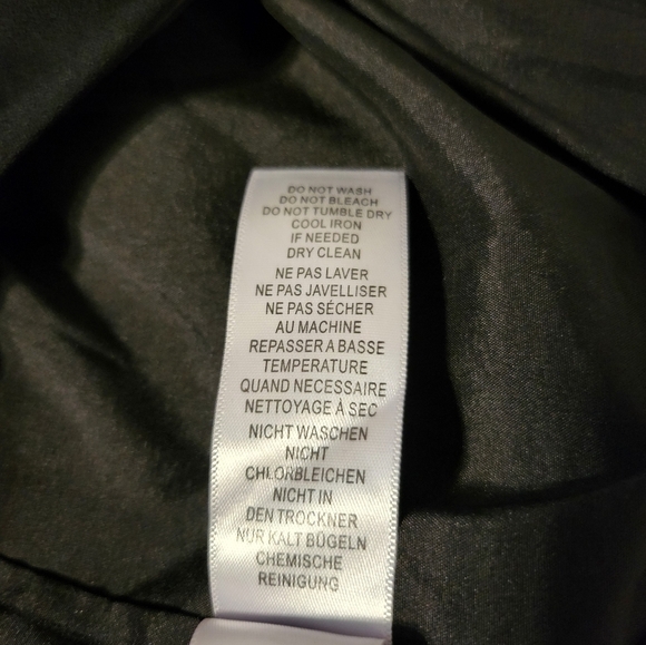 Aidan Mattox Maxi Long Sleeves Lace Bodice Evening Dress w/Slit Size 4 Black NWT - Picture 14 of 16